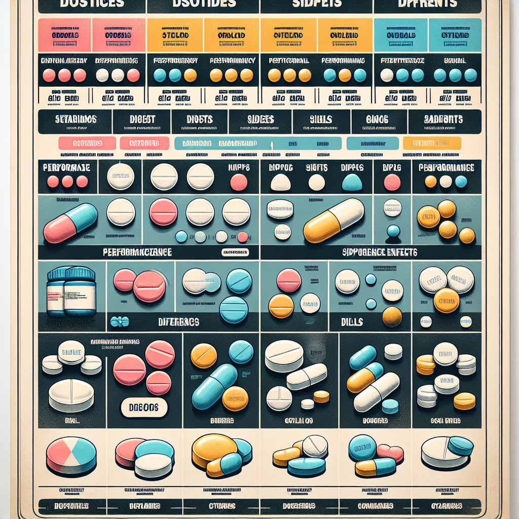 otros esteroides orales: comparativa directa