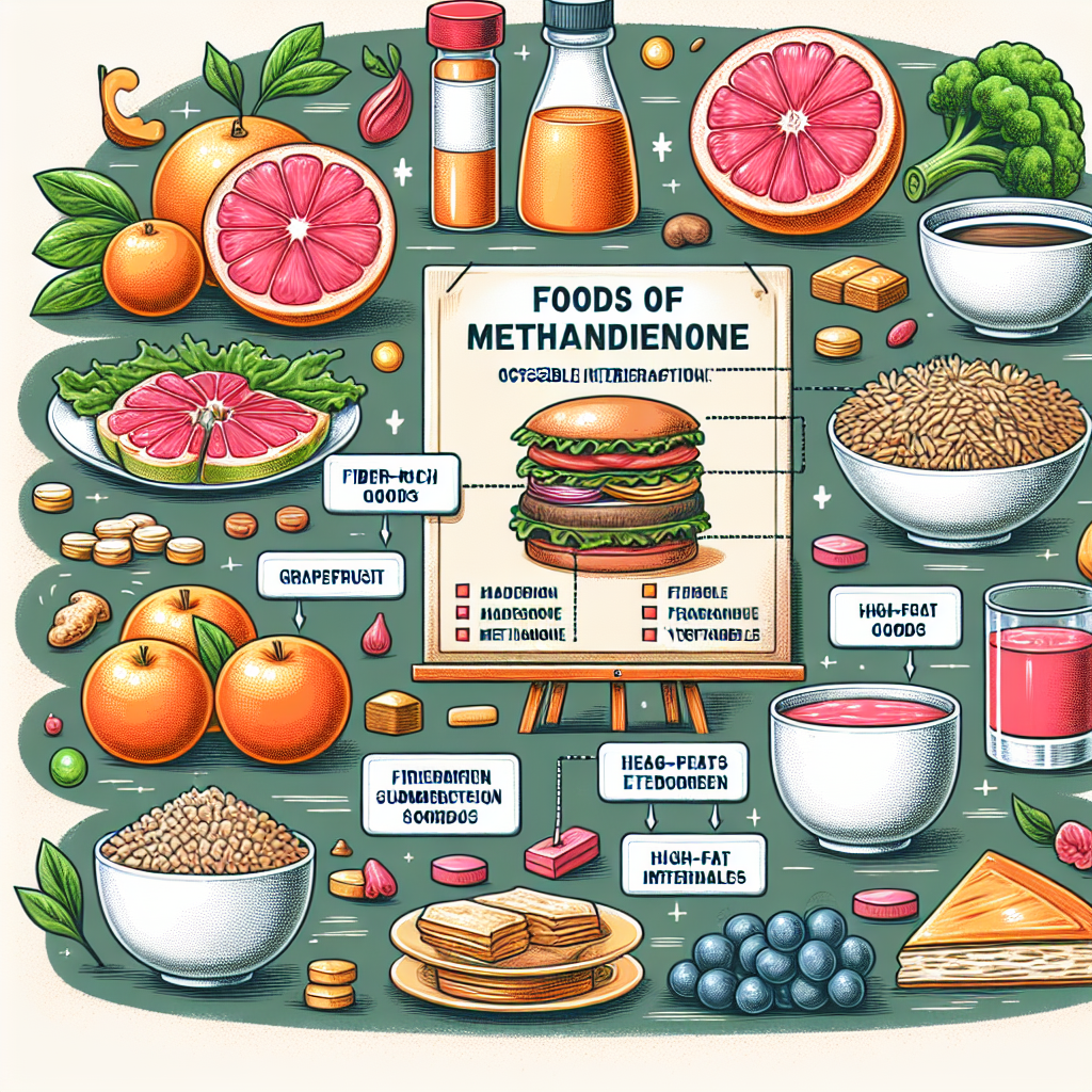Qué alimentos pueden interferir con la absorción de Metandienona