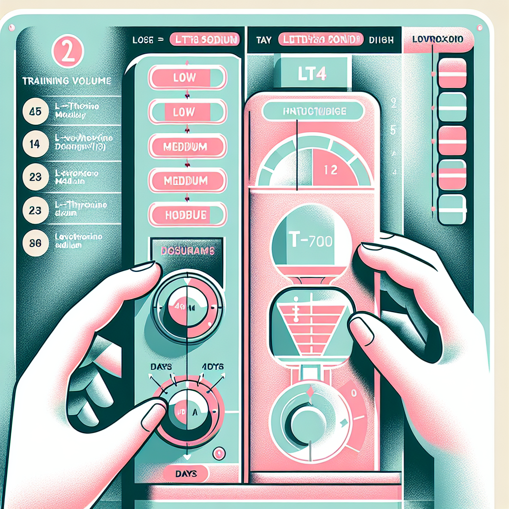 Cómo ajustar el volumen de entrenamiento con L-Thyroxine Sodium/Levothyroxine Sodium (LT4 sodium)