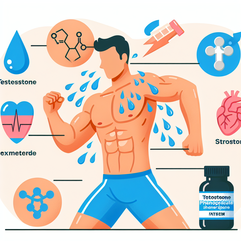 Qué tipo de sudoración indica que Fenilpropionato de testosterona está activo