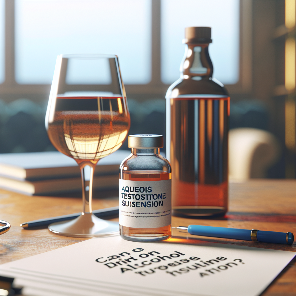 ¿Se puede beber alcohol mientras se usa Suspensión acuosa de testosterona?
