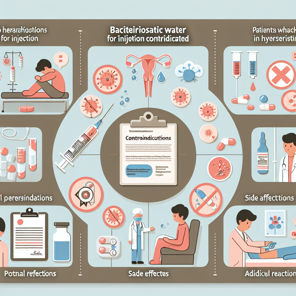 Casos en los que Agua bacteriostática para inyección está contraindicado
