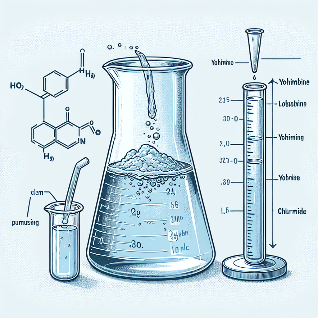 Cuánto líquido se retiene usando Yohimbine chlorine