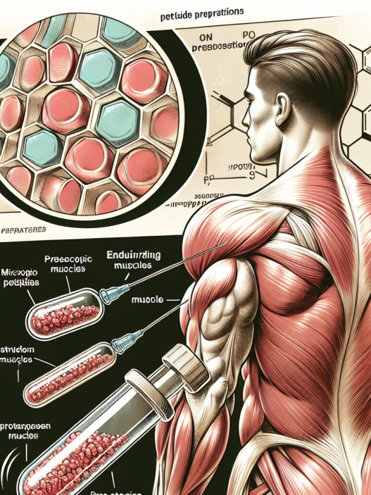 Preparados de péptidos y congestión muscular duradera