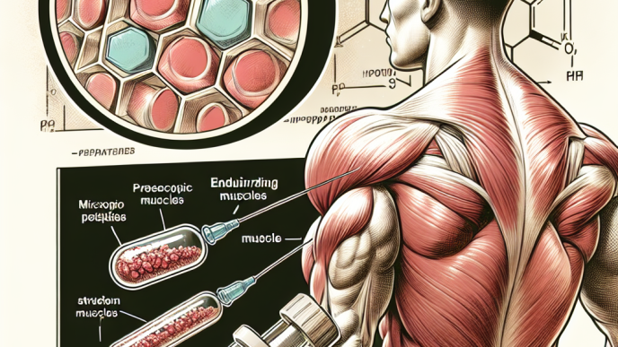 Preparados de péptidos y congestión muscular duradera