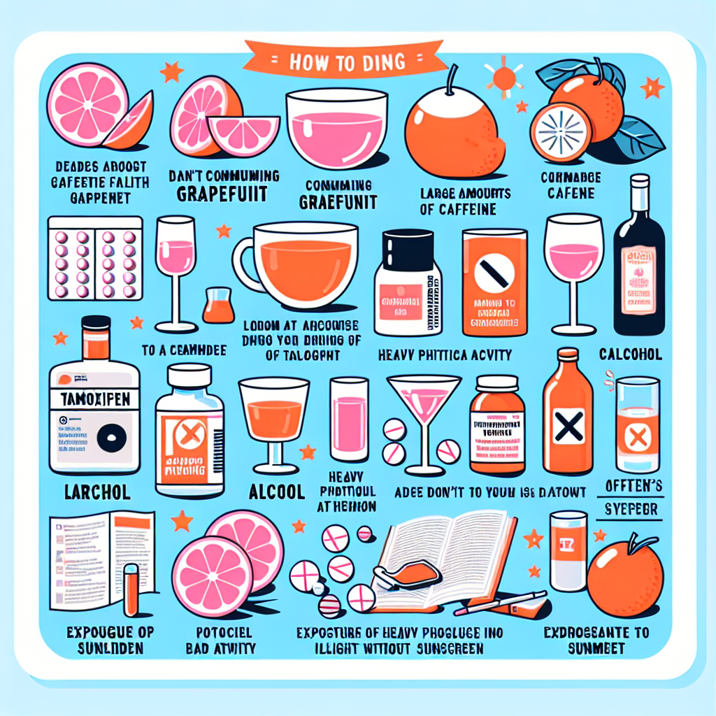 Qué evitar hacer justo después de tomar Tamoxifeno