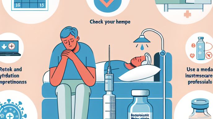 Qué hacer si te sientes enfermo usando Agua bacteriostática para inyección