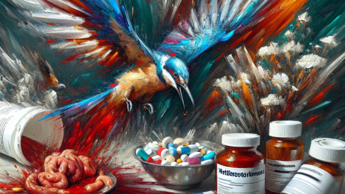 Metildrostanolona y sangre en heces: urgencia médica